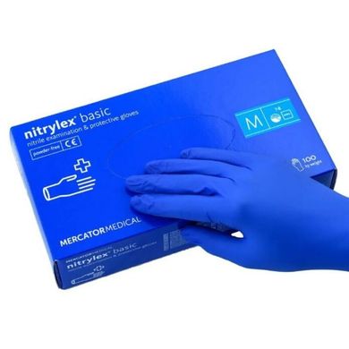 Цена: 300 грн. Фото: Перчатки Nitrylex M одноразовые нитриловые синие 100 шт. LAMiNi.SHOP