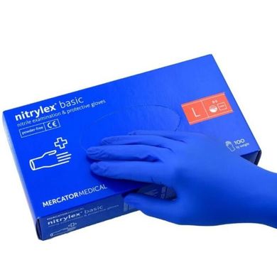 Цена: 300 грн. Фото: Перчатки Nitrylex L одноразовые нитриловые синие 100 шт. LAMiNi.SHOP