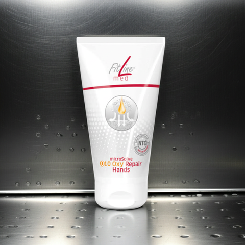 Цена: 900 грн. FitLine Med Q10 Oxy Repair Hands крем для рук 75 мл