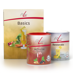 Ціна: 4 725 грн. Фото: FitLine Basics + Activize + Restorate Citrus Оптимальний базовий Сет №1. LAMiNi.SHOP