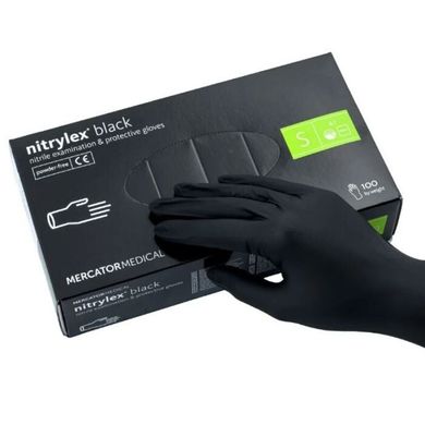 Цена: 330 грн. Фото: Перчатки Nitrylex S одноразовые нитриловые черные 100 шт. LAMiNi.SHOP