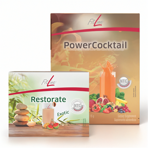 Ціна: 5 325 грн. FitLine Power Cocktail (Activize + Basics) +