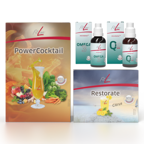 Ціна: 8 875 грн. Набір FitLine Power Cocktail + Restorate Citrus +